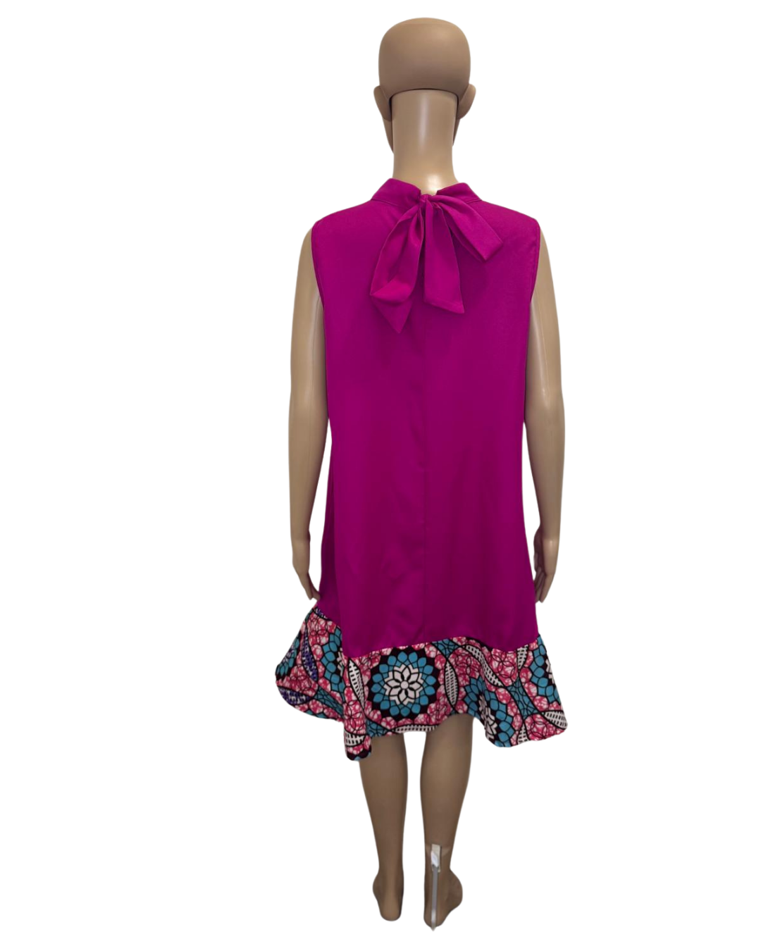 Berry Bloom Drape Dress