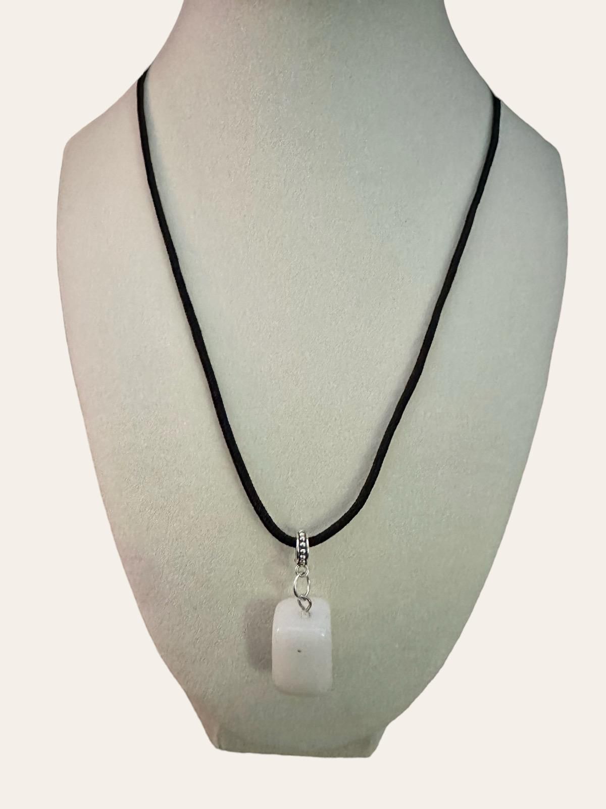 Snowstone Pendant Necklace