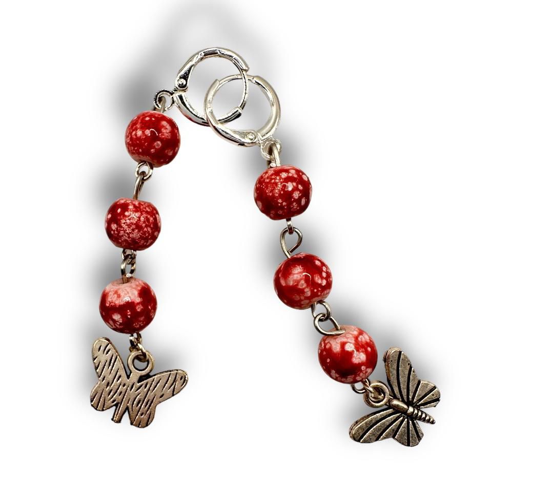 Ruby Flutter Earrings