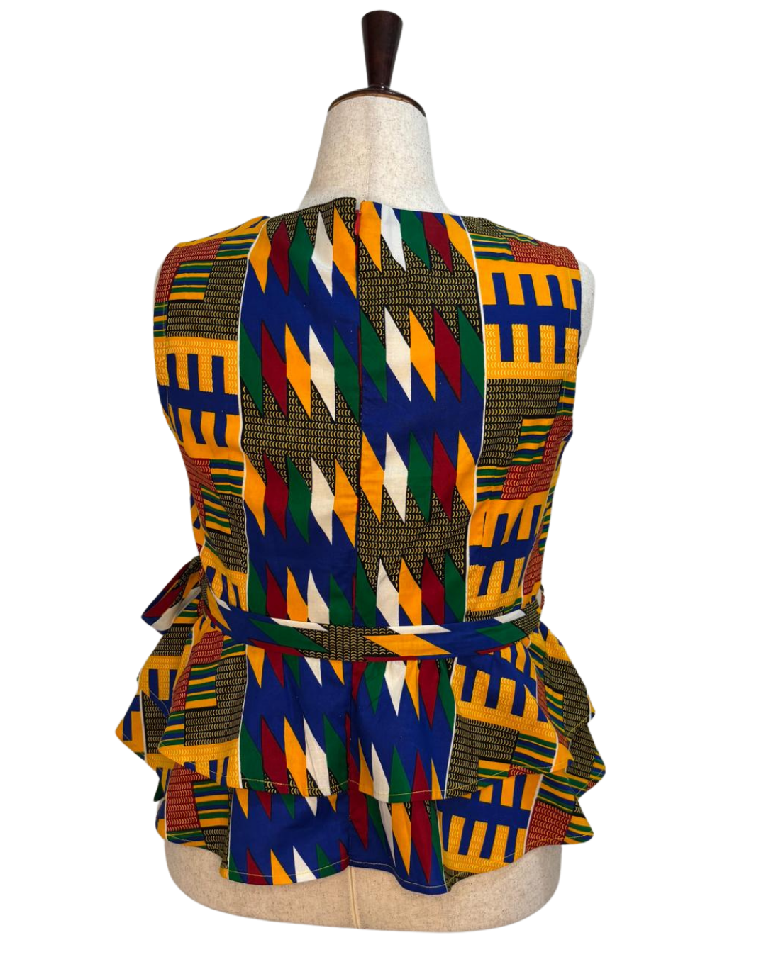 Kente Radiance Peplum Top
