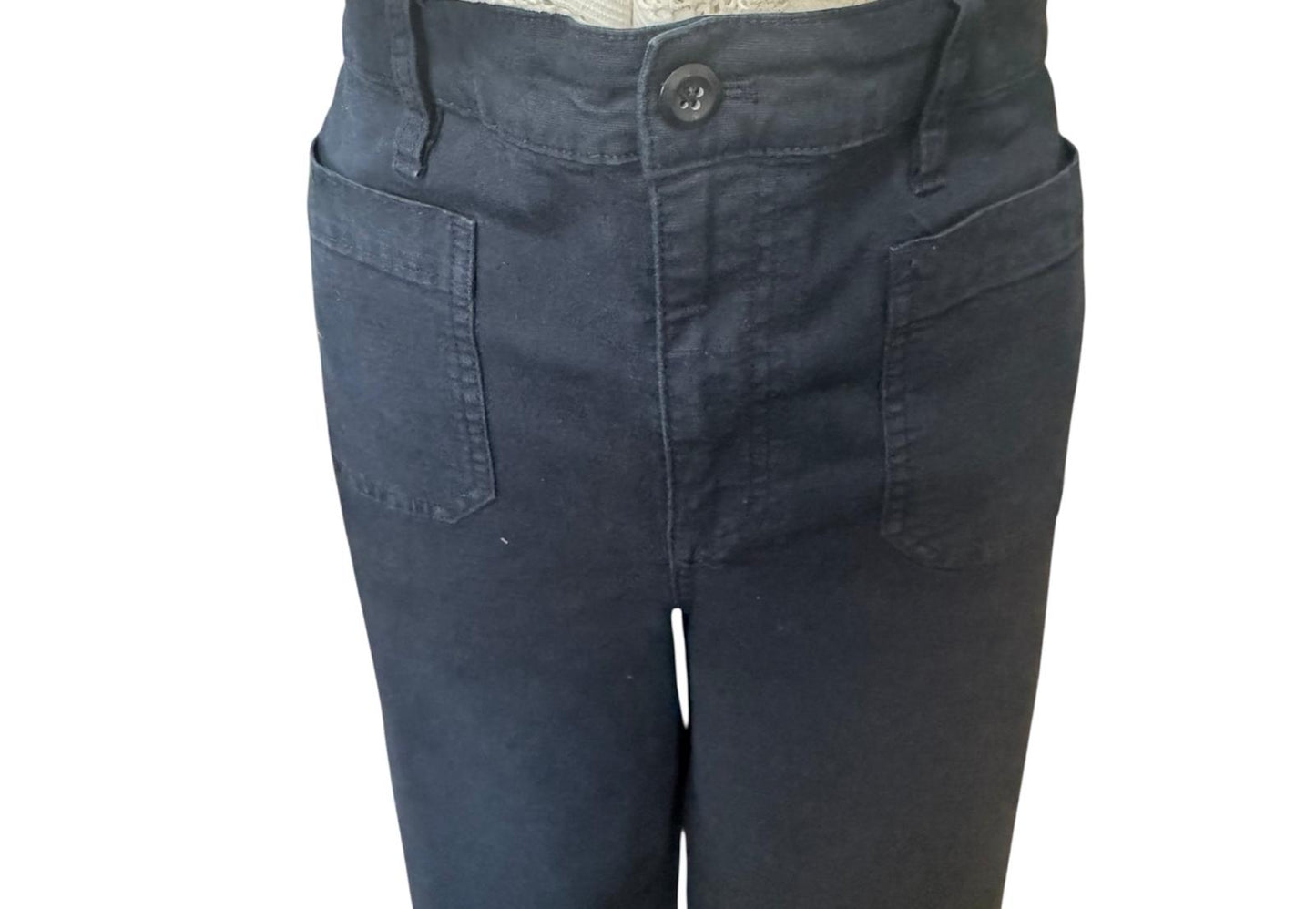 High-Waist Wide Leg Cotton Linen Pants