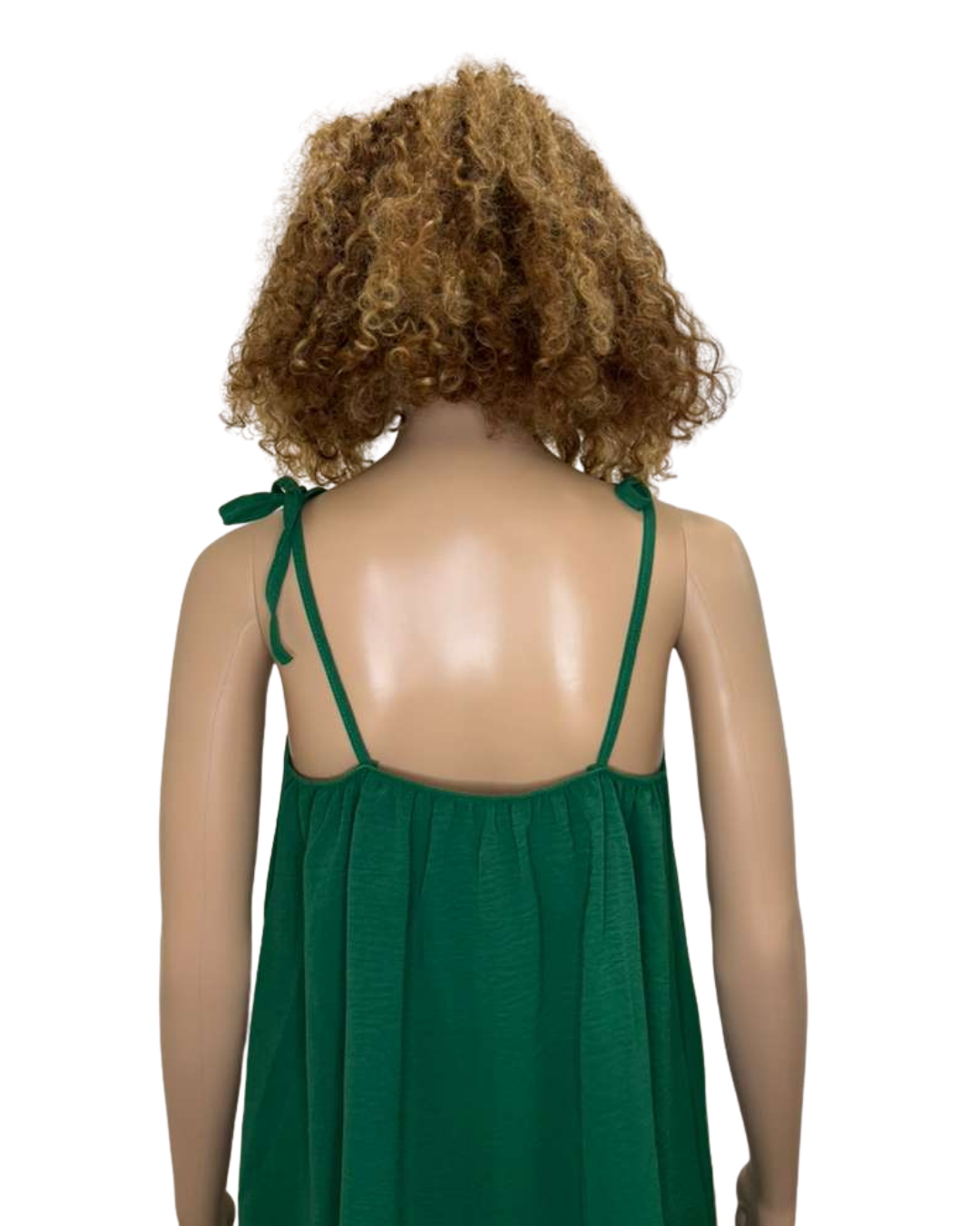 Emerald Tie-Strap Mini Dress
