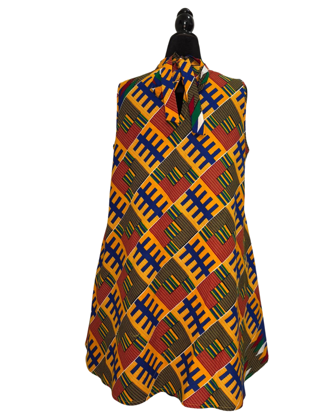 Kente Whirl Midi Dress