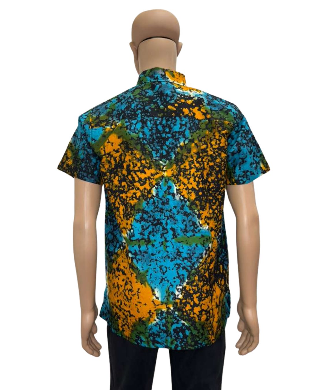 Molten Splash Short Sleeves African Print Shirt