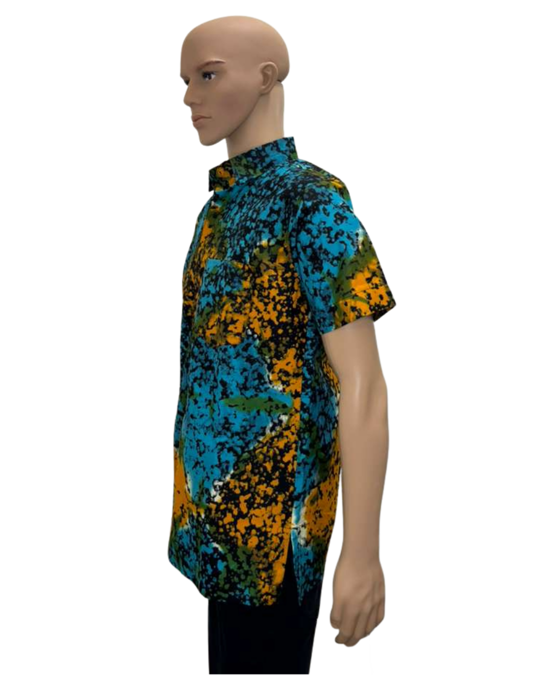 Molten Splash Short Sleeves African Print Shirt