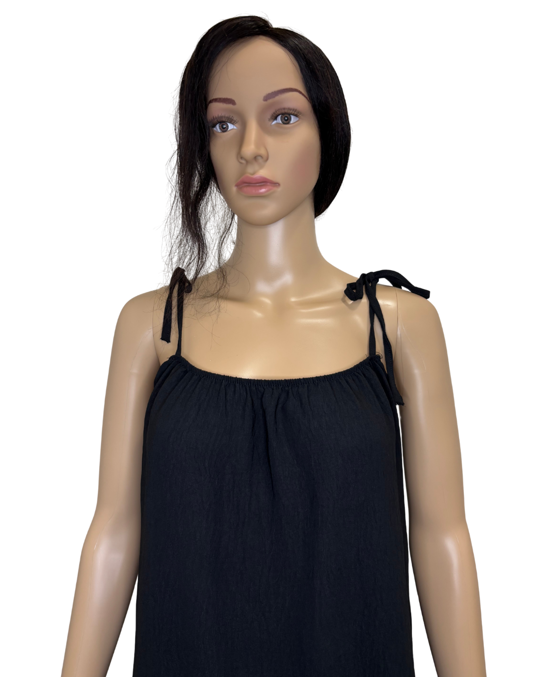 Raven Tie-Strap Mini Dress