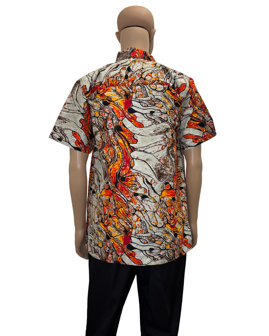 Lava Lane Short Sleeves African Print Shirt
