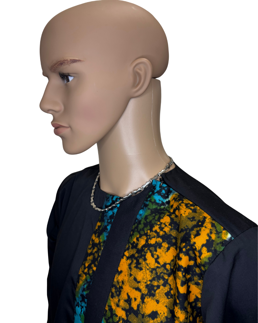 Molten Splash Arc Long Sleeves African Print Shirt