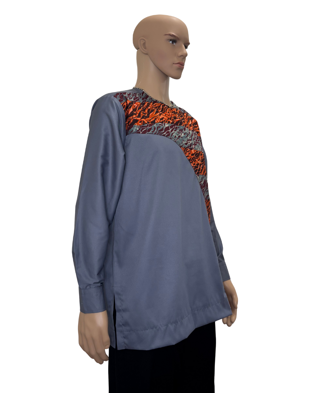 Ashline Lane Long Sleeves African Print Shirt