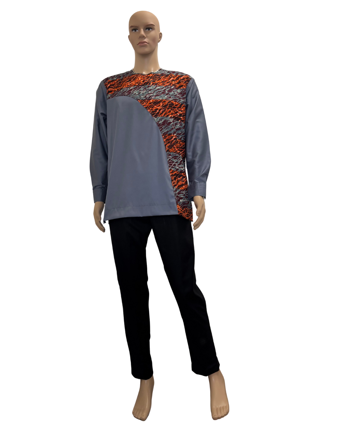 Ashline Lane Long Sleeves African Print Shirt