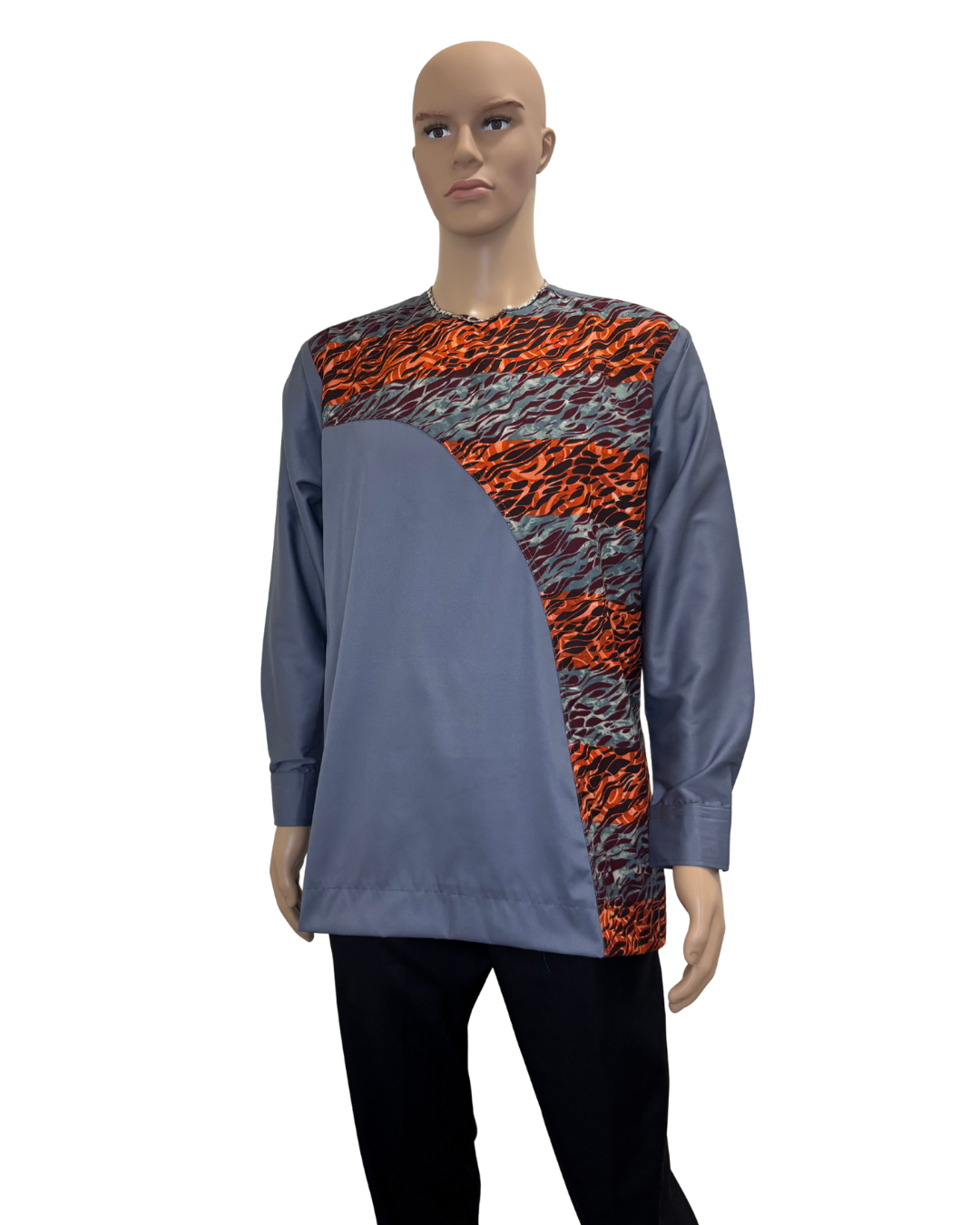 Ashline Lane Long Sleeves African Print Shirt