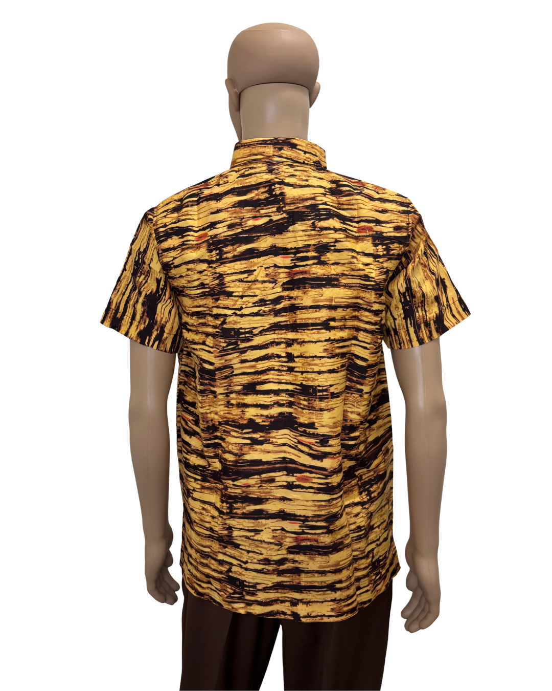 Marbled Mood Short Sleeves African Print Shirt