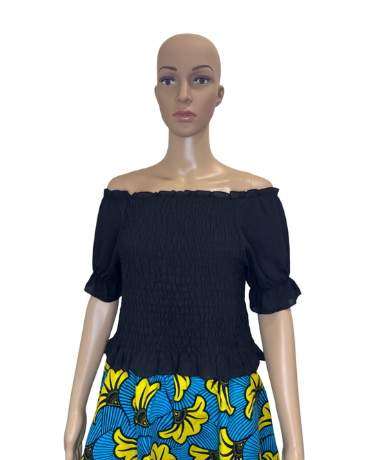 Ayra Elastic Off-Shoulder Top