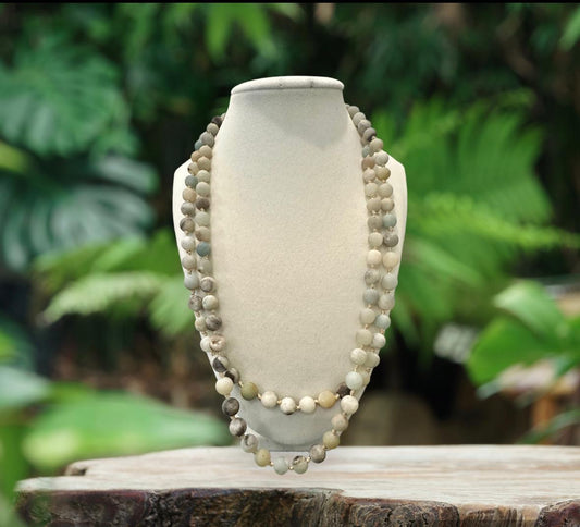 Sandstone Aura Necklace (8mm Stone)