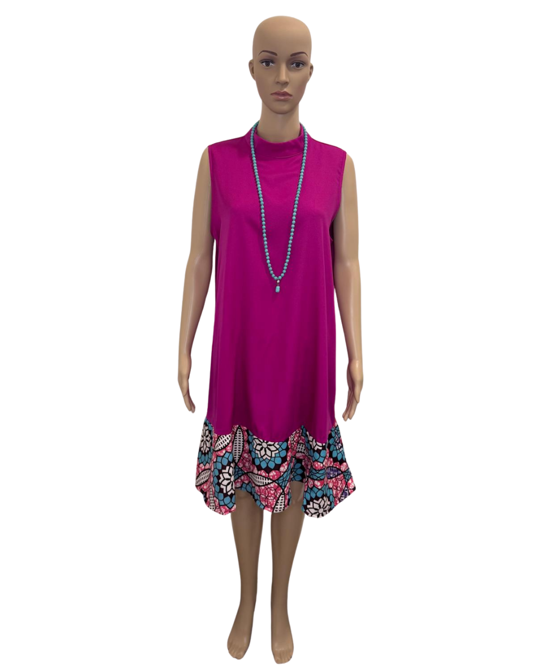 Berry Bloom Drape Dress