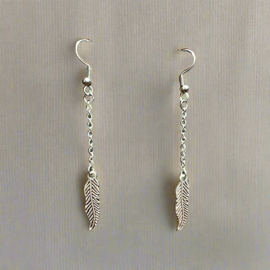 Silver Plume Earrings