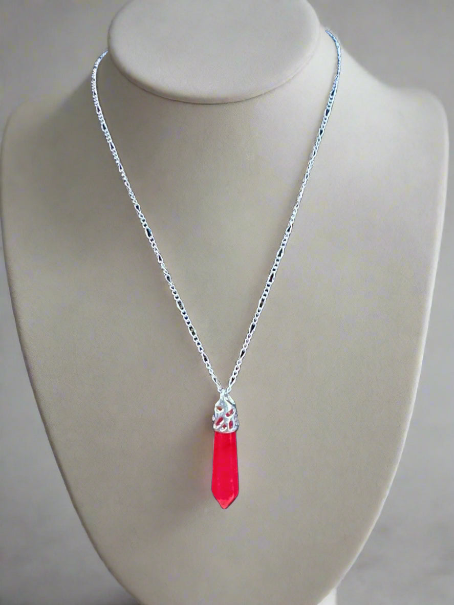 Silver Necklace with Pendants