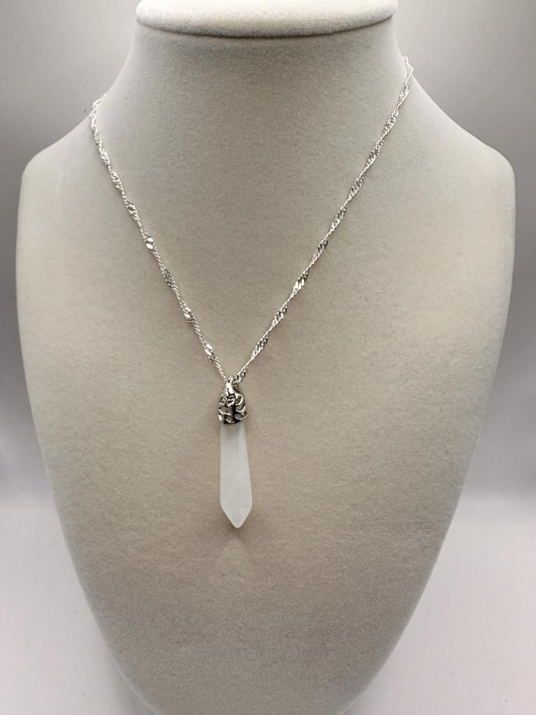 Silver Necklace with Pendants