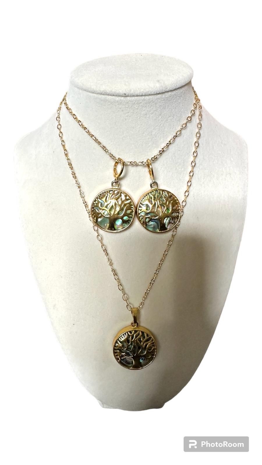 Aurora Tree Earrings & Necklace Set