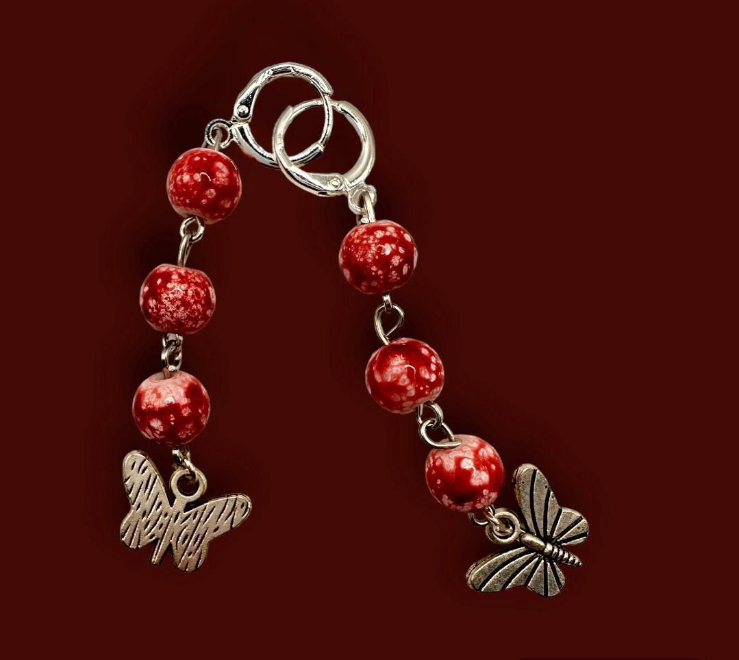 Ruby Flutter Earrings