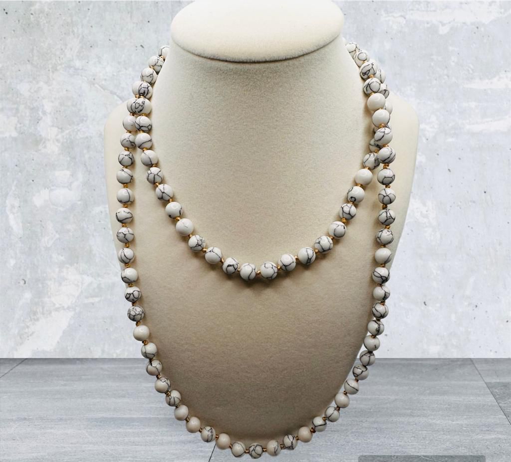 Moonstone Marble Necklace