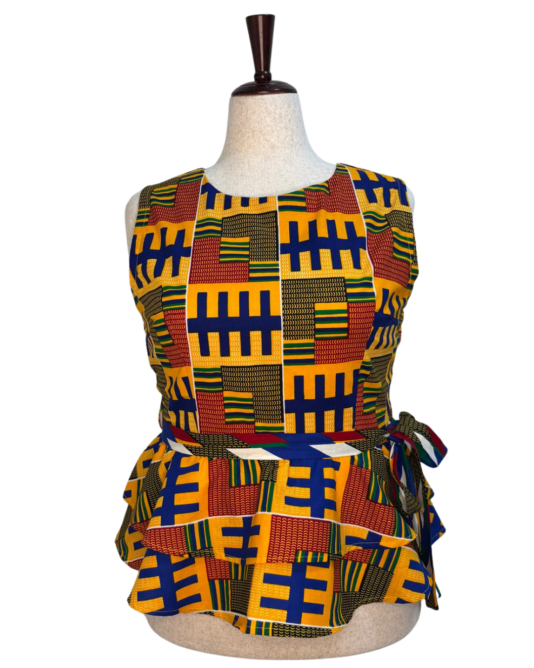 Kente Radiance Peplum Top