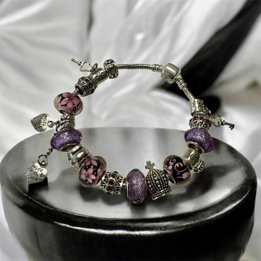 Rose Quartz Charm Bracelet