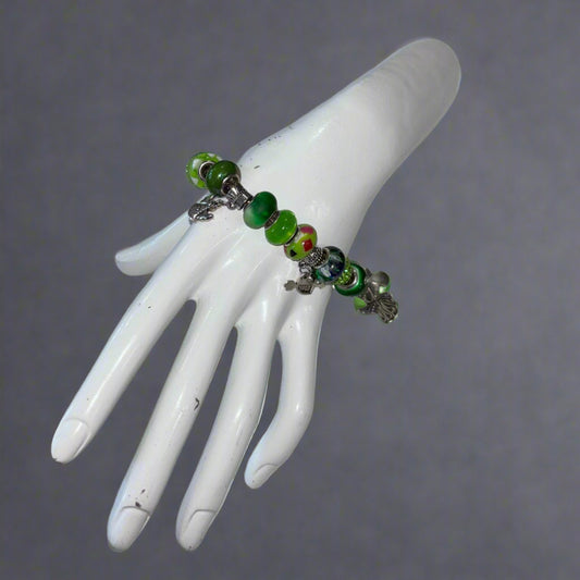 Emerald Tide Charm Bracelet
