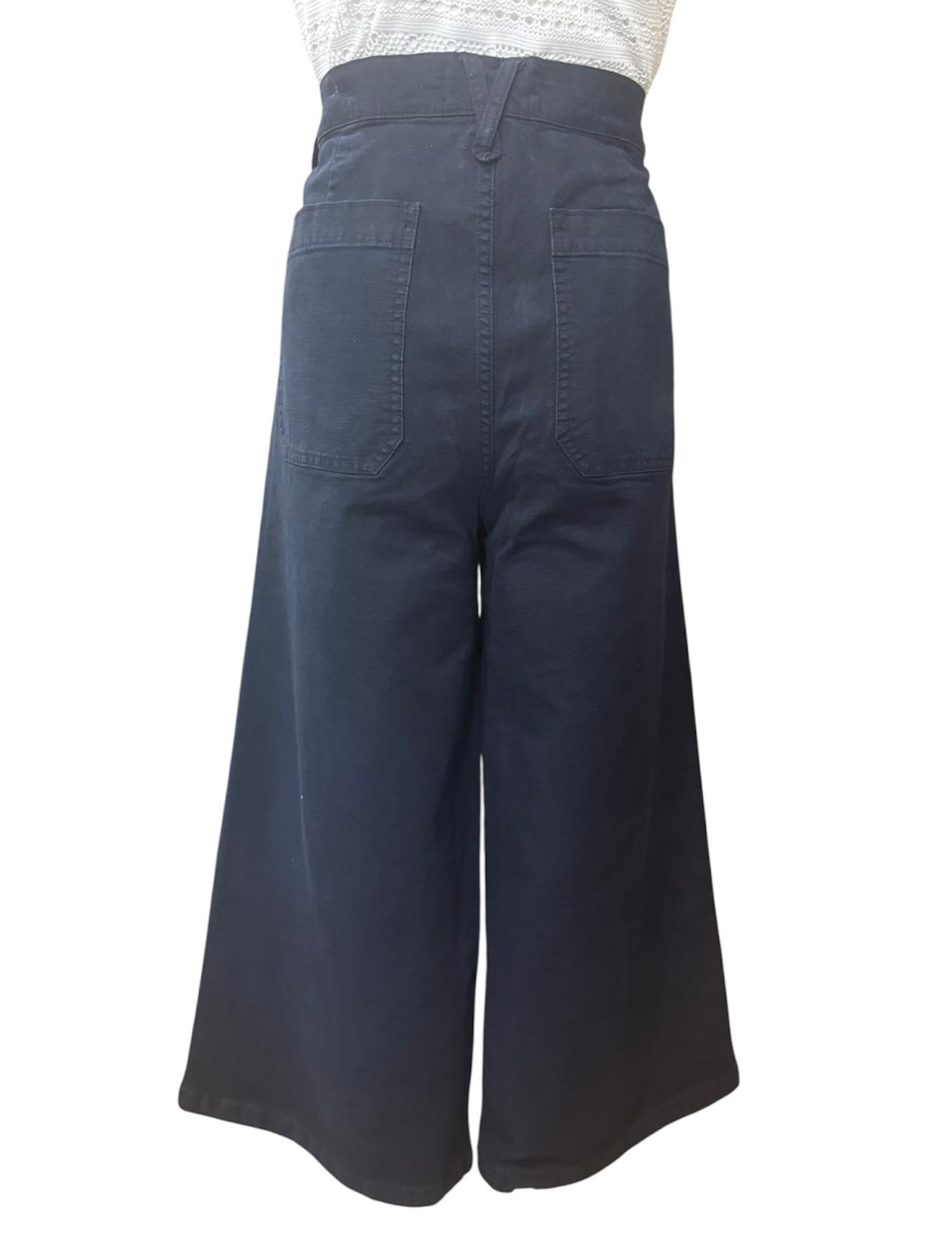 High-Waist Wide Leg Cotton Linen Pants