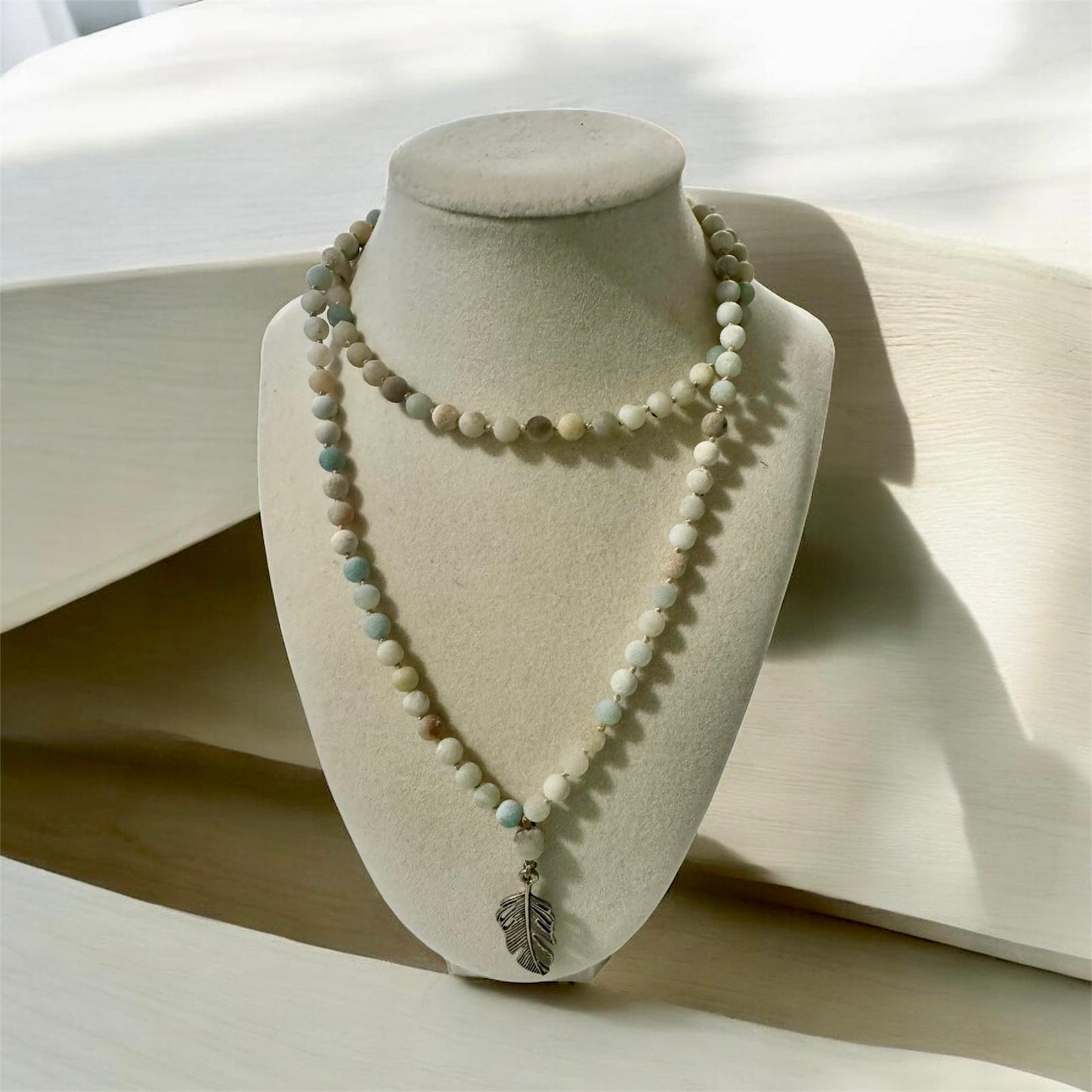 Sandstone Aura Necklace (6mm Stone)