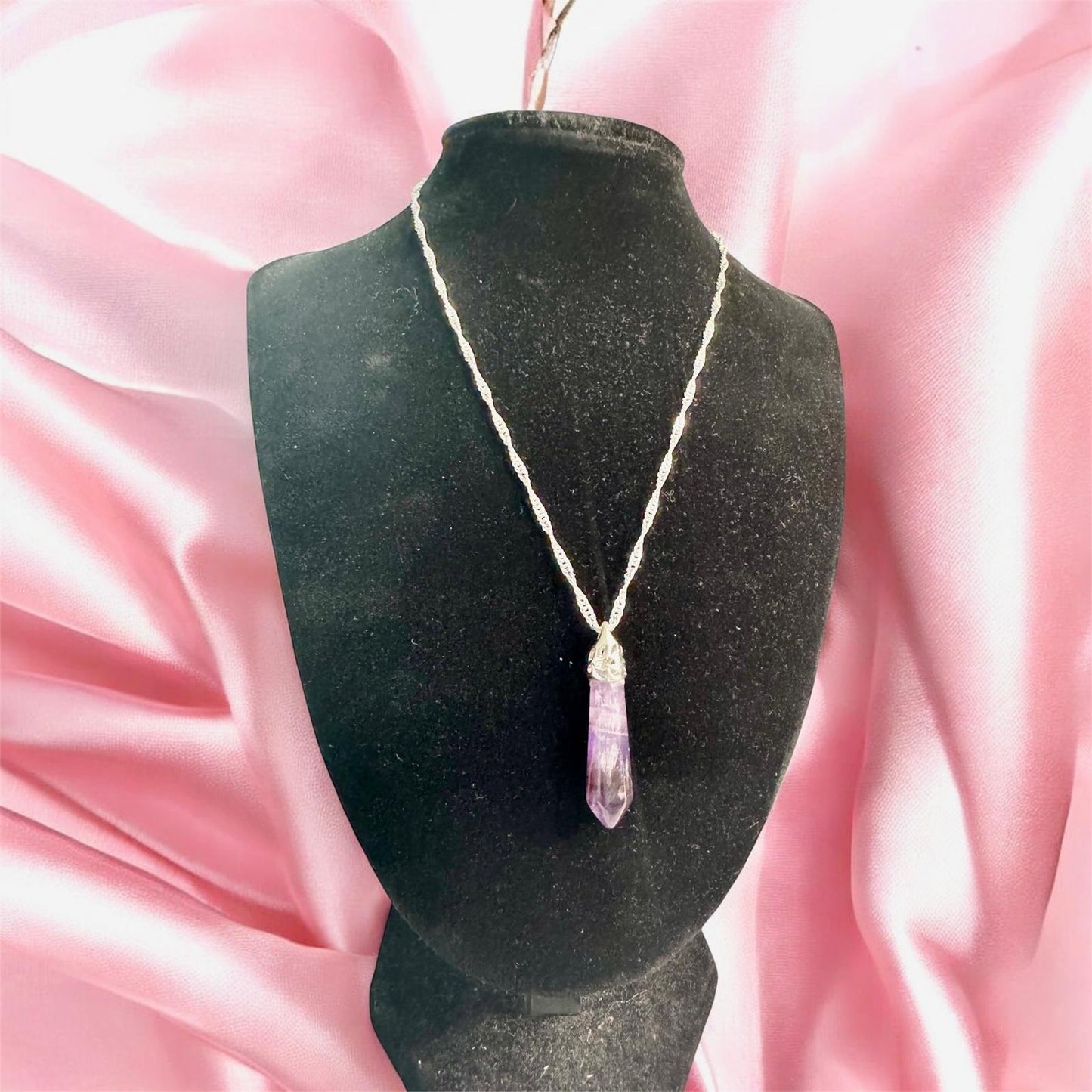 Silver Necklace with Pendants