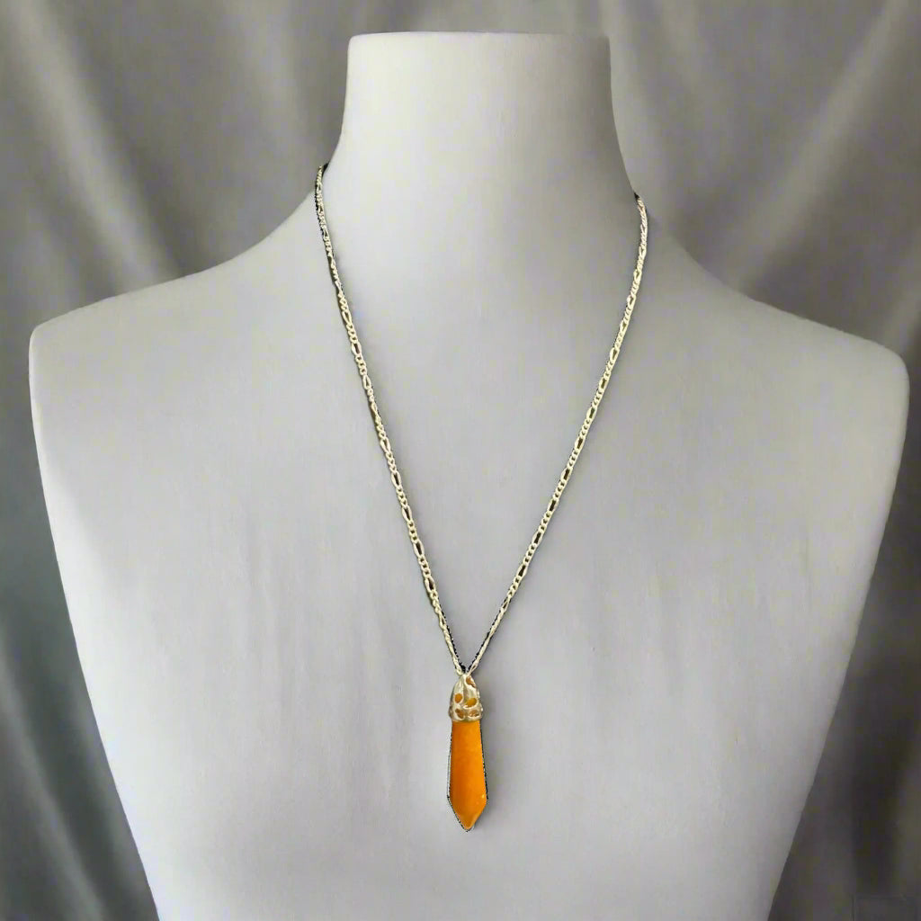 Silver Necklace with Pendants